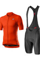 CASTELLI Cycling short sleeve jersey and shorts - ENTRATA - red/black