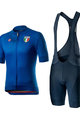 CASTELLI Cycling short sleeve jersey and shorts - ITALIA 20 - blue