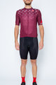 CASTELLI Cycling short sleeve jersey and shorts - AVANTI - bordeaux/black