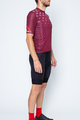 CASTELLI Cycling short sleeve jersey and shorts - AVANTI - bordeaux/black