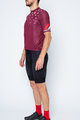 CASTELLI Cycling short sleeve jersey and shorts - AVANTI - bordeaux/black