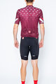 CASTELLI Cycling short sleeve jersey and shorts - AVANTI - bordeaux/black