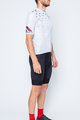 CASTELLI Cycling short sleeve jersey and shorts - AVANTI - black/silver/grey