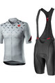 CASTELLI Cycling short sleeve jersey and shorts - AVANTI - black/silver/grey