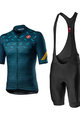 CASTELLI Cycling short sleeve jersey and shorts - AVANTI II - blue/black