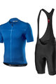 CASTELLI Cycling short sleeve jersey and shorts - CLASSIFICA II - blue/black