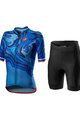 CASTELLI Cycling short sleeve jersey and shorts - CLIMBER'S 2.0 - blue/black