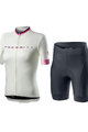 CASTELLI Cycling short sleeve jersey and shorts - GRADIENT LADY II - blue/white