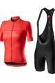 CASTELLI Cycling short sleeve jersey and shorts - GRADIENT LADY - black/pink