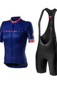 CASTELLI Cycling short sleeve jersey - GRADIENT LADY - purple/pink/black