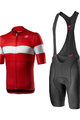 CASTELLI Cycling short sleeve jersey and shorts - LA MITICA - red/black