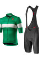 CASTELLI Cycling short sleeve jersey and shorts - LA MITICA - green/black