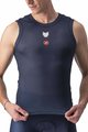 CASTELLI Cycling sleeve less t-shirt - SOUDAL QUICK-STEP - blue