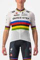 CASTELLI Cycling short sleeve jersey - QUICK-STEP 2022 COMPETIZIONE - rainbow/white