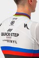 CASTELLI Cycling short sleeve jersey - QUICK-STEP 2022 COMPETIZIONE - rainbow/white