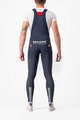 CASTELLI Cycling long bib trousers - QUICK-STEP 2022 - blue