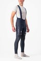 CASTELLI Cycling long bib trousers - QUICK-STEP 2022 - blue