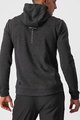 CASTELLI Cycling hoodie - MILANO FZ FLEECE - black