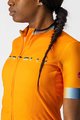 CASTELLI Cycling short sleeve jersey - GRADIENT LADY - orange