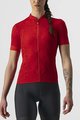 CASTELLI Cycling short sleeve jersey - PROMESSA J. LADY - red