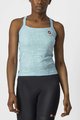 CASTELLI Cycling sleeveless jersey - PROMESSA JACQ BAVE W - light blue