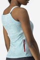 CASTELLI Cycling sleeveless jersey - PROMESSA JACQ BAVE W - light blue