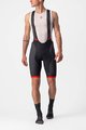 CASTELLI Cycling bib shorts - COMPETIZIONE KIT - black/red