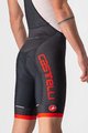 CASTELLI Cycling bib shorts - COMPETIZIONE KIT - black/red