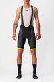 CASTELLI Cycling bib shorts - COMPETIZIONE KIT - yellow/black