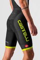 CASTELLI Cycling bib shorts - COMPETIZIONE KIT - yellow/black