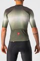 CASTELLI Cycling short sleeve jersey - AERO RACE 6.0 - anthracite/green