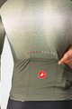 CASTELLI Cycling short sleeve jersey - AERO RACE 6.0 - anthracite/green