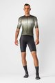 CASTELLI Cycling short sleeve jersey - AERO RACE 6.0 - anthracite/green