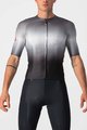 CASTELLI Cycling short sleeve jersey - AERO RACE 6.0 - grey/black/white