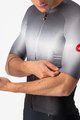 CASTELLI Cycling short sleeve jersey - AERO RACE 6.0 - grey/black/white