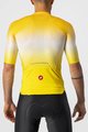 CASTELLI Cycling short sleeve jersey - AERO RACE 6.0 - yellow/white