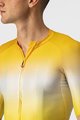 CASTELLI Cycling short sleeve jersey - AERO RACE 6.0 - yellow/white