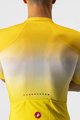 CASTELLI Cycling short sleeve jersey - AERO RACE 6.0 - yellow/white