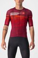 CASTELLI Cycling short sleeve jersey - CLIMBER'S 3.0 - red/bordeaux