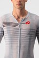 CASTELLI Cycling short sleeve jersey - CLIMBER'S 3.0 - silver/grey