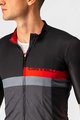 CASTELLI Cycling short sleeve jersey - A BLOCCO - black/grey/red