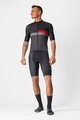 CASTELLI Cycling short sleeve jersey - A BLOCCO - black/grey/red