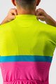 CASTELLI Cycling short sleeve jersey - A BLOCCO  - black/pink/blue/yellow