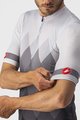 CASTELLI Cycling short sleeve jersey - A TUTTA - white/grey