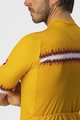 CASTELLI Cycling short sleeve jersey - GRIMPEUR - yellow