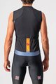 CASTELLI Cycling sleeveless jersey - ENTRATA VI - orange/black/blue