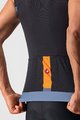 CASTELLI Cycling sleeveless jersey - ENTRATA VI - orange/black/blue