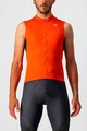 CASTELLI Cycling sleeveless jersey - ENTRATA VI - grey/orange