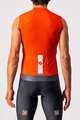 CASTELLI Cycling sleeveless jersey - ENTRATA VI - grey/orange