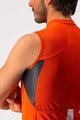 CASTELLI Cycling sleeveless jersey - ENTRATA VI - grey/orange